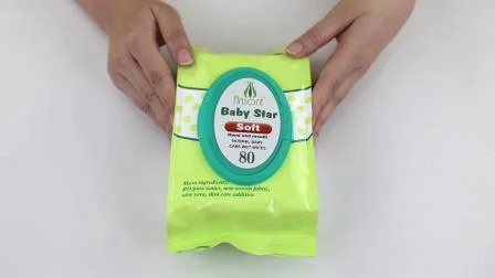 무료 샘플 개인 관리 생분해성 유기농 아기 물티슈