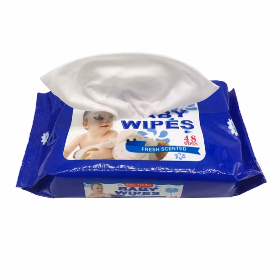 주문을 받아서 만들어진 Eco 물자 비 길쌈된 청소 젖은 닦음 알콜 자유로운 처분할 수 있는 가구 아기 젖은 닦음